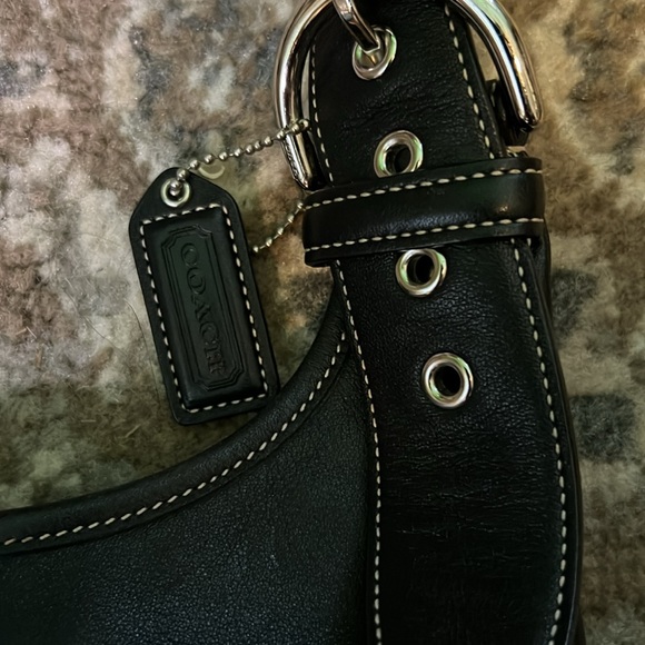 Vintage Coach Soho Legacy Slim Hippie 9549 black Leather - Picture 5 of 8